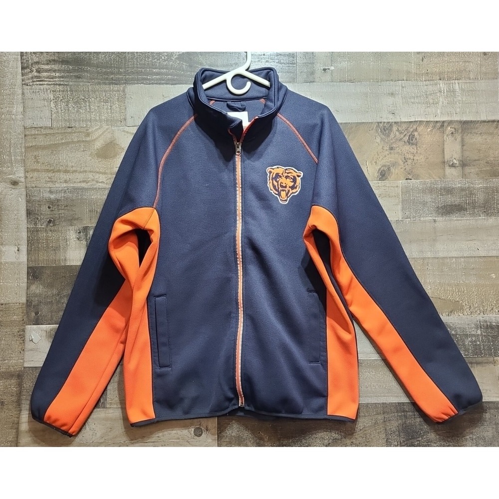 Chicago Bears Performance Knit Fleece Jacket Full Zip Mens L G-III NFL